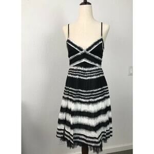 BCBGMaxAzria Pleated Tank Dress Sequin Tulle